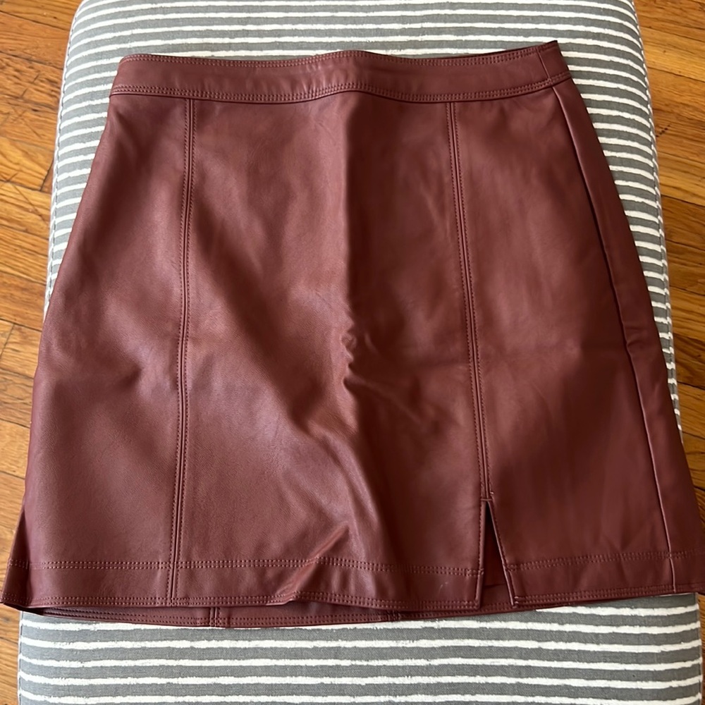 Abercrombie & Fitch Faux leather skirt
